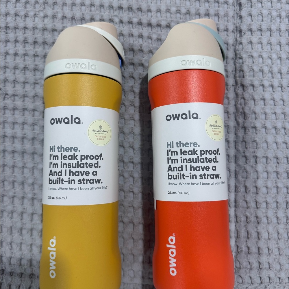 Owala Insulated Straw Bottle - Yellow & Red